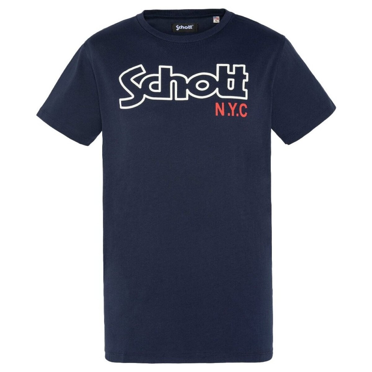 T-shirt με κοντά μανίκια Schott TSCREWVINT