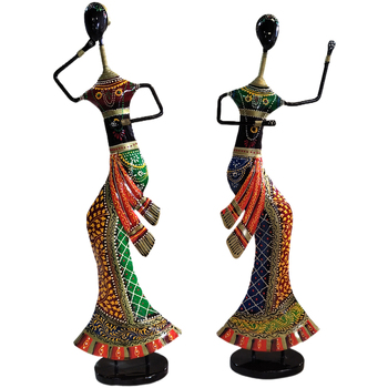 Σπίτι Αγαλματίδια και  Signes Grimalt Αφρικανός Χορευτής 2 U Multicolour