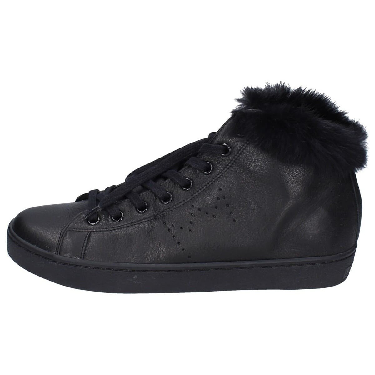 Παπούτσια Γυναίκα Sneakers Leather Crown EY388 Black