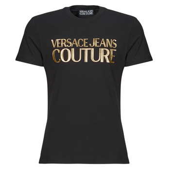 Υφασμάτινα Άνδρας T-shirt με κοντά μανίκια Versace Jeans Couture 76GAHT00 Black