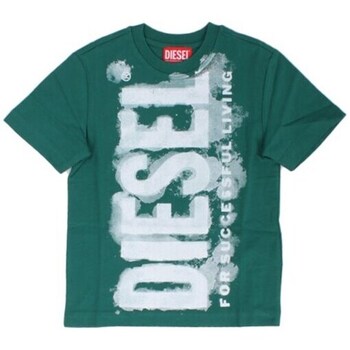 Υφασμάτινα Αγόρι T-shirt με κοντά μανίκια Diesel J01131 Green
