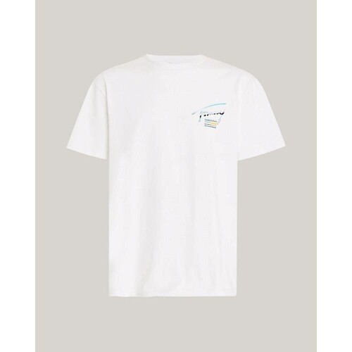 Υφασμάτινα Άνδρας T-shirt με κοντά μανίκια Tommy Hilfiger DM0DM18283YBR Άσπρο