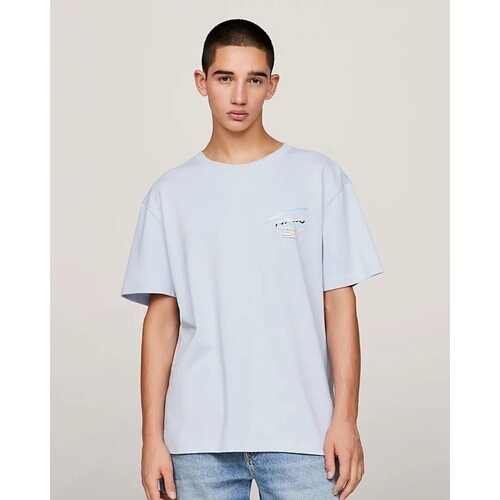 Υφασμάτινα Άνδρας T-shirt με κοντά μανίκια Tommy Hilfiger DM0DM18283C1O Μπλέ