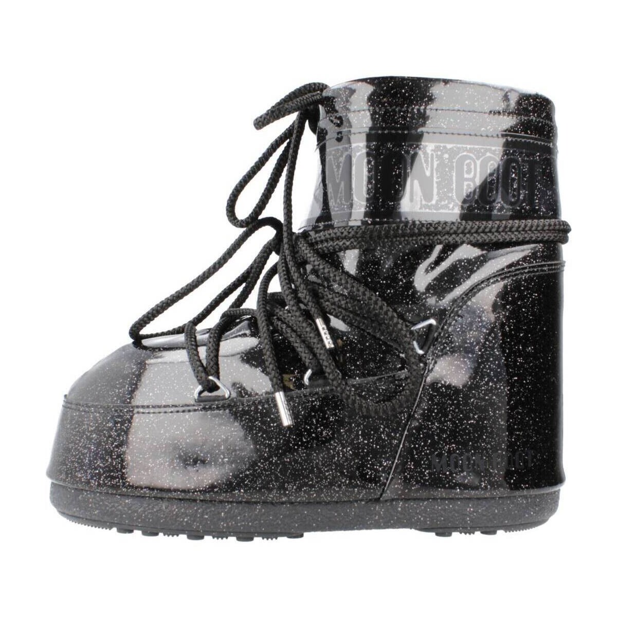 Παπούτσια Γυναίκα Μπότες Moon Boot MB ICON LOW GLITTER Black
