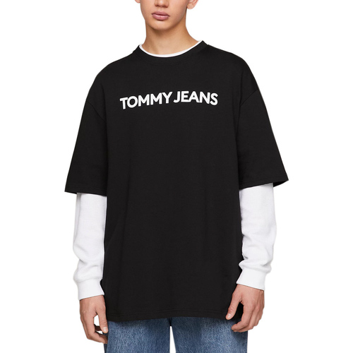 Υφασμάτινα Άνδρας T-shirt με κοντά μανίκια Tommy Hilfiger TOMMY JEANS BOLD CLASSICS OVERSIZED FIT T-SHIRT MEN ΛΕΥΚΟ- ΜΑΥΡΟ