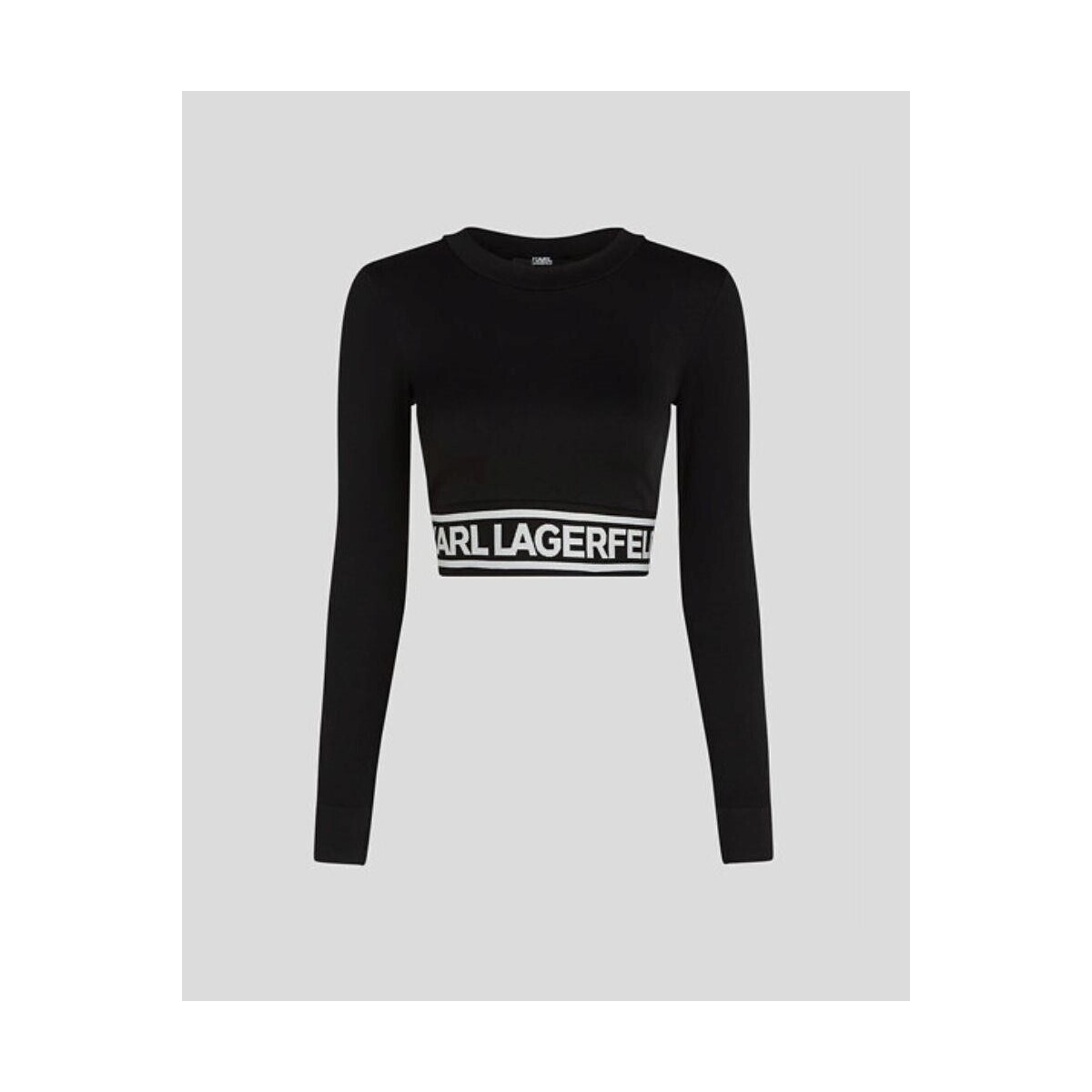 Υφασμάτινα Γυναίκα Πουλόβερ Karl Lagerfeld 240W1716 SEAMLESS LOGO Black