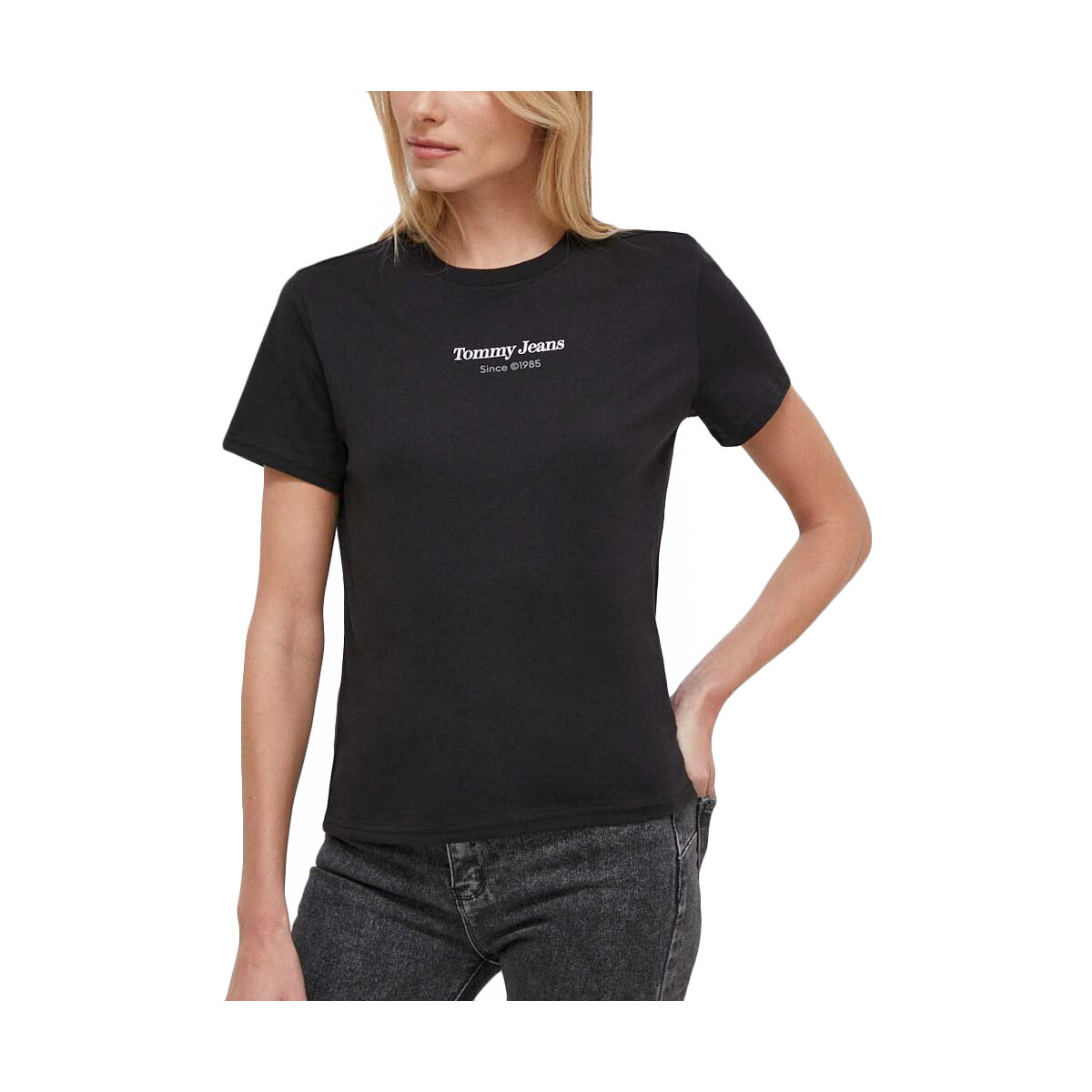 T-shirt με κοντά μανίκια Tommy Hilfiger TOMMY JEANS ESSENTIAL LOGO 1 REGULAR FIT T-SHIRT WOMEN