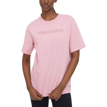 Υφασμάτινα Γυναίκα T-shirt με κοντά μανίκια Tommy Hilfiger TOMMY JEANS BOLD CLASSIC RELAXED FIT T-SHIRT WOMEN ΡΟΖ