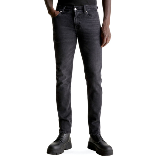 Υφασμάτινα Άνδρας Jeans Calvin Klein Jeans SLIM FIT L.32 JEANS MEN ΜΑΥΡΟ