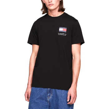 Υφασμάτινα Άνδρας T-shirt με κοντά μανίκια Tommy Hilfiger TOMMY JEANS ESSENTIAL FLAG SLIM FIT T-SHIRT MEN ΚΟΚΚΙΝΟ- ΛΕΥΚΟ- ΜΑΥΡΟ