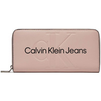 Τσάντες Γυναίκα Πορτοφόλια Calvin Klein Jeans SCULPTED ZIP AROUND WALLET WOMEN ΜΑΥΡΟ- ΡΟΖ