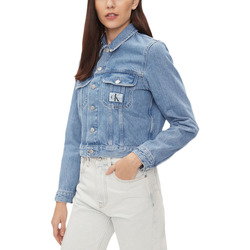 Υφασμάτινα Γυναίκα Μπουφάν Calvin Klein Jeans 90S CROPPED DENIM JACKET WOMEN ΜΠΛΕ