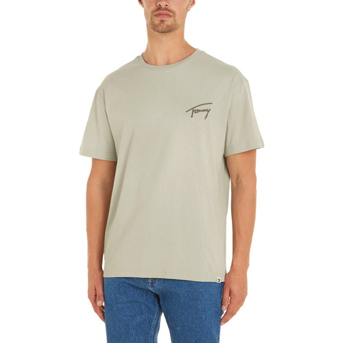 Υφασμάτινα Άνδρας T-shirt με κοντά μανίκια Tommy Hilfiger TOMMY JEANS SIGNATURE REGULAR FIT T-SHIRT MEN ΧΑΚΙ