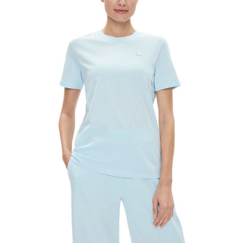 Υφασμάτινα Γυναίκα T-shirt με κοντά μανίκια Calvin Klein Jeans LOGO EMBRO BADGE REGULAR FIT T-SHIRT WOMEN ΣΙΕΛ