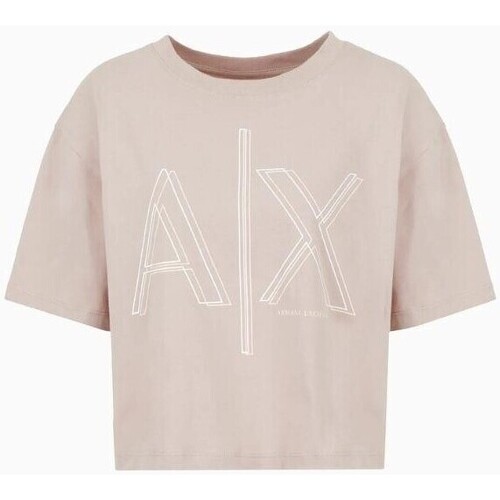 Υφασμάτινα Γυναίκα T-shirts & Μπλούζες EAX 3DYT06 YJ3RZ Brown