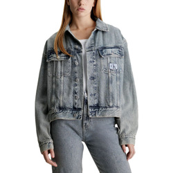 Υφασμάτινα Γυναίκα Μπουφάν Calvin Klein Jeans DENIM BOXY FIT JACKET WOMEN ΜΠΕΖ- ΜΠΛΕ
