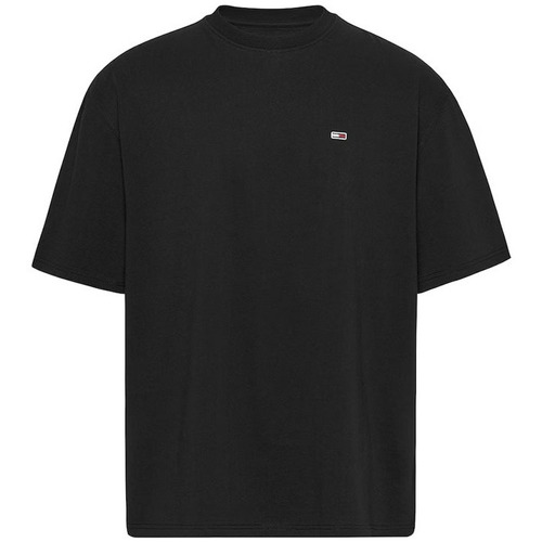 Υφασμάτινα Άνδρας T-shirt με κοντά μανίκια Tommy Hilfiger TOMMY JEANS SOLID OVERSIZED FIT T-SHIRT MEN ΜΑΥΡΟ