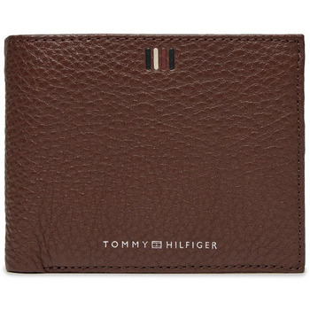 Tommy Hilfiger CENTRAL LOGO CARD AND COIN FLAP WALLET MEN ΚΑΦΕ