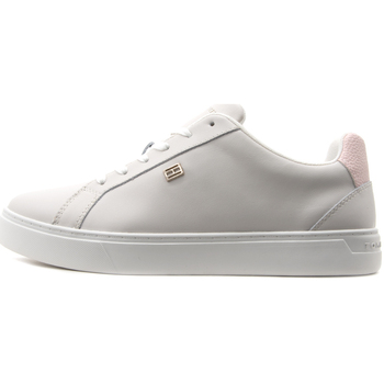 Tommy Hilfiger ESSENTIAL COURT SNEAKERS WOMEN ΓΚΡΙ- ΡΟΖ