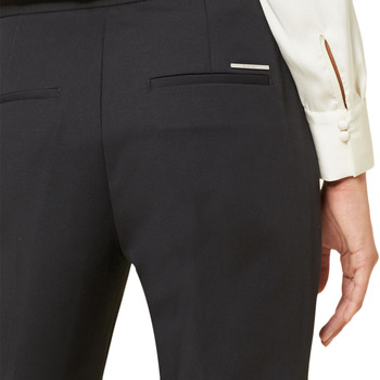 Calvin Klein Jeans COTTON STRETCH SLIM TAPERED FIT PANTS WOMEN ΜΑΥΡΟ