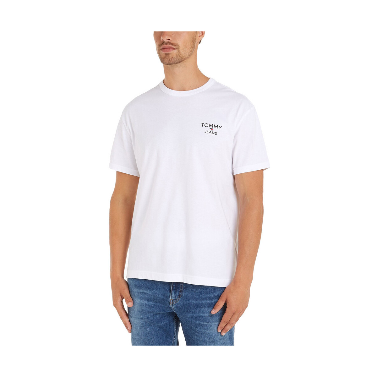 Υφασμάτινα Άνδρας T-shirt με κοντά μανίκια Tommy Hilfiger TOMMY JEANS REGULAR FIT T-SHIRT MEN ΛΕΥΚΟ