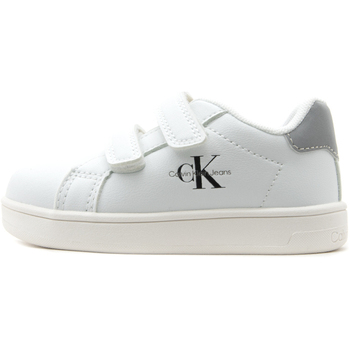 Παπούτσια Sneakers Calvin Klein Jeans VELCRO LOW CUT SNEAKERS UNISEX KIDS ΓΚΡΙ- ΛΕΥΚΟ