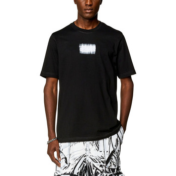 Υφασμάτινα Άνδρας T-shirt με κοντά μανίκια Diesel T-JUST-N4 T-SHIRT MEN ΛΕΥΚΟ- ΜΑΥΡΟ