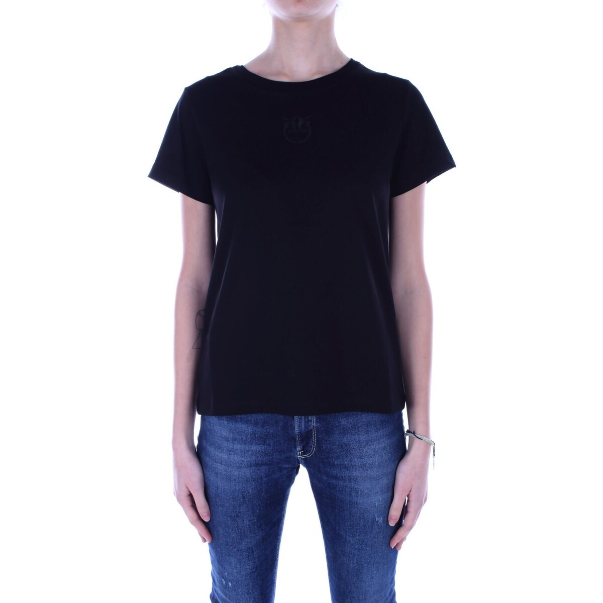 Υφασμάτινα Γυναίκα T-shirt με κοντά μανίκια Pinko 100355 A1NW Black