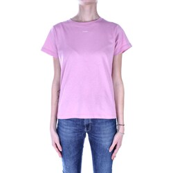 Υφασμάτινα Γυναίκα T-shirt με κοντά μανίκια Pinko 100373 A1N8 Ροζ