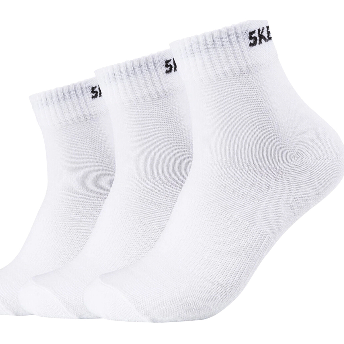 Εσώρουχα Αθλητικές κάλτσες  Skechers 3PPK Unisex Mesh Ventilation Quarter Socks Άσπρο
