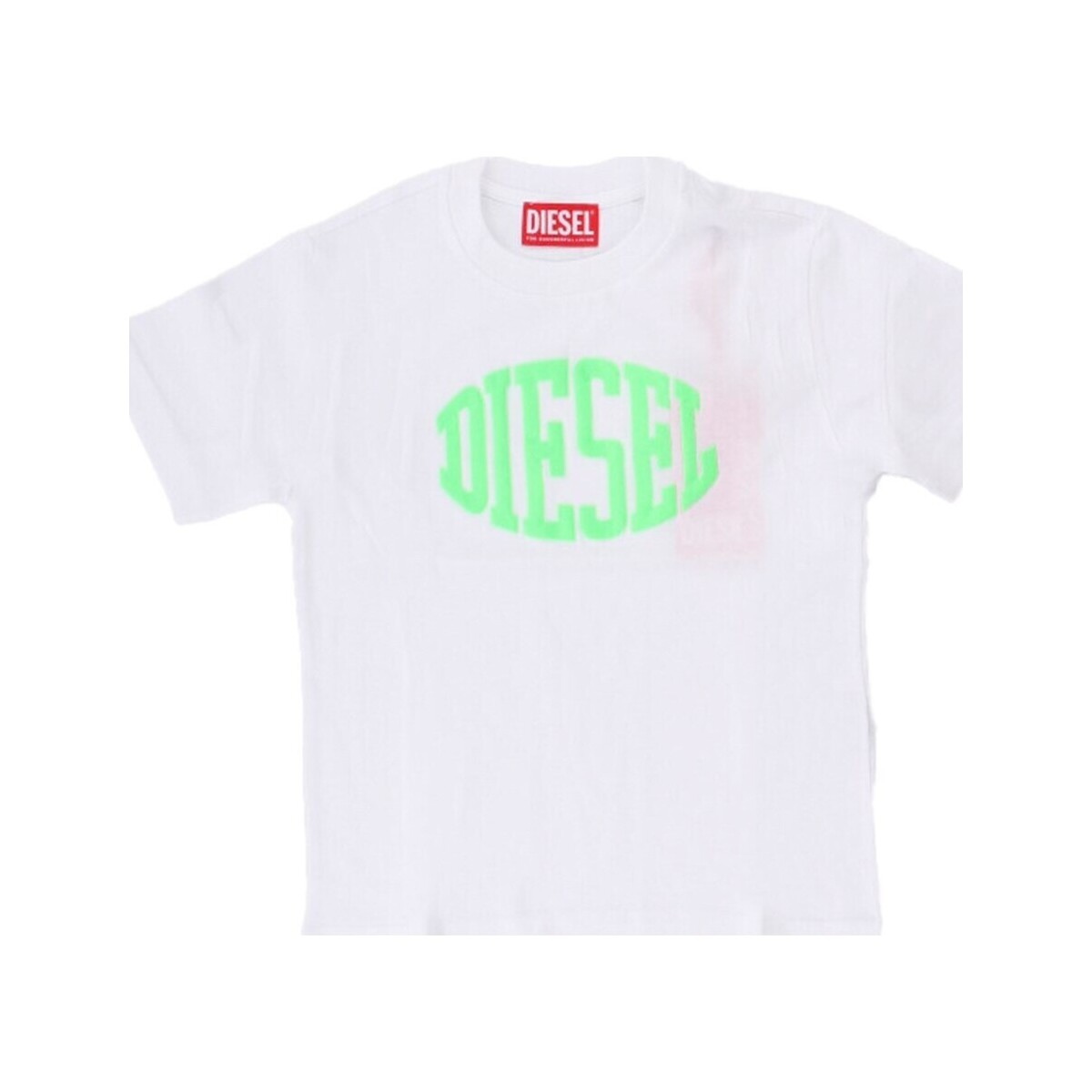 Υφασμάτινα Αγόρι T-shirt με κοντά μανίκια Diesel J01777-00YI9 Άσπρο