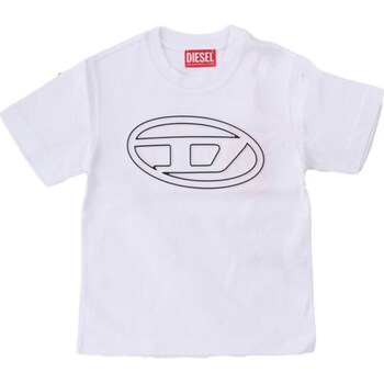 Υφασμάτινα Αγόρι T-shirt με κοντά μανίκια Diesel J01788-0BEAF Άσπρο