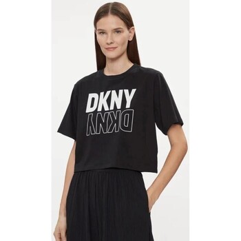 Υφασμάτινα Γυναίκα T-shirts & Μπλούζες Dkny DP2T8559 Black