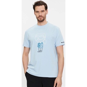 Υφασμάτινα Άνδρας T-shirt με κοντά μανίκια Karl Lagerfeld 541221 755401 Μπλέ