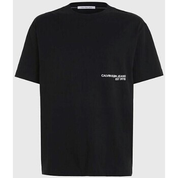 Υφασμάτινα Άνδρας T-shirt με κοντά μανίκια Calvin Klein Jeans J30J324652BEH Black