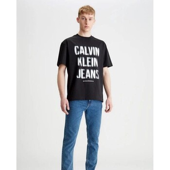 Υφασμάτινα Άνδρας T-shirt με κοντά μανίκια Calvin Klein Jeans J30J324648BEH Black