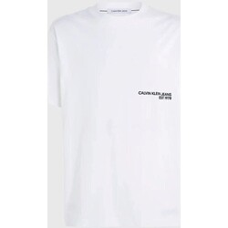 Υφασμάτινα Άνδρας T-shirt με κοντά μανίκια Calvin Klein Jeans J30J324652 Άσπρο