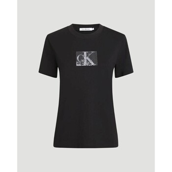 Υφασμάτινα Γυναίκα T-shirts & Μπλούζες Calvin Klein Jeans J20J222961BEH Black