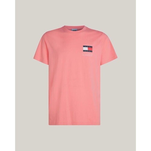 Υφασμάτινα Άνδρας T-shirt με κοντά μανίκια Tommy Hilfiger DM0DM18263TIC Ροζ
