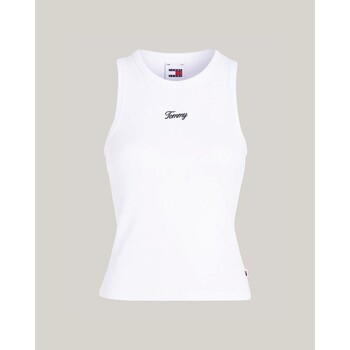 Υφασμάτινα Γυναίκα T-shirts & Μπλούζες Tommy Hilfiger DW0DW17838YBR Άσπρο