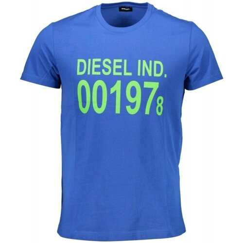 Υφασμάτινα Άνδρας T-shirt με κοντά μανίκια Diesel SASA-T-DIEGO Μπλέ
