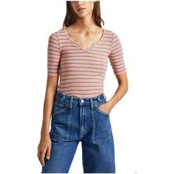Υφασμάτινα Γυναίκα T-shirt με κοντά μανίκια Pepe jeans  Multicolour