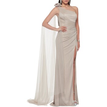 Υφασμάτινα Γυναίκα Κοντά Φορέματα Impero Couture WL0190A Beige