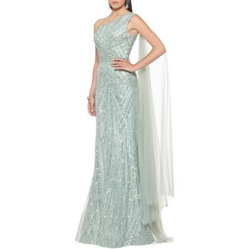 Υφασμάτινα Γυναίκα Κοντά Φορέματα Impero Couture MH26072 Green