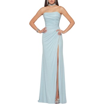Υφασμάτινα Γυναίκα Κοντά Φορέματα Impero Couture EP60385 Μπλέ