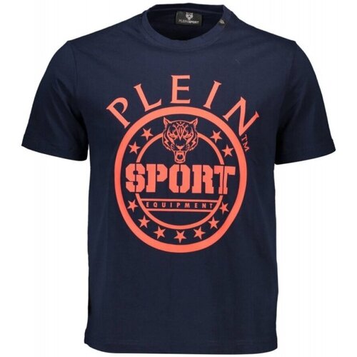 Υφασμάτινα Άνδρας T-shirt με κοντά μανίκια Philipp Plein Sport TIPS128 Μπλέ