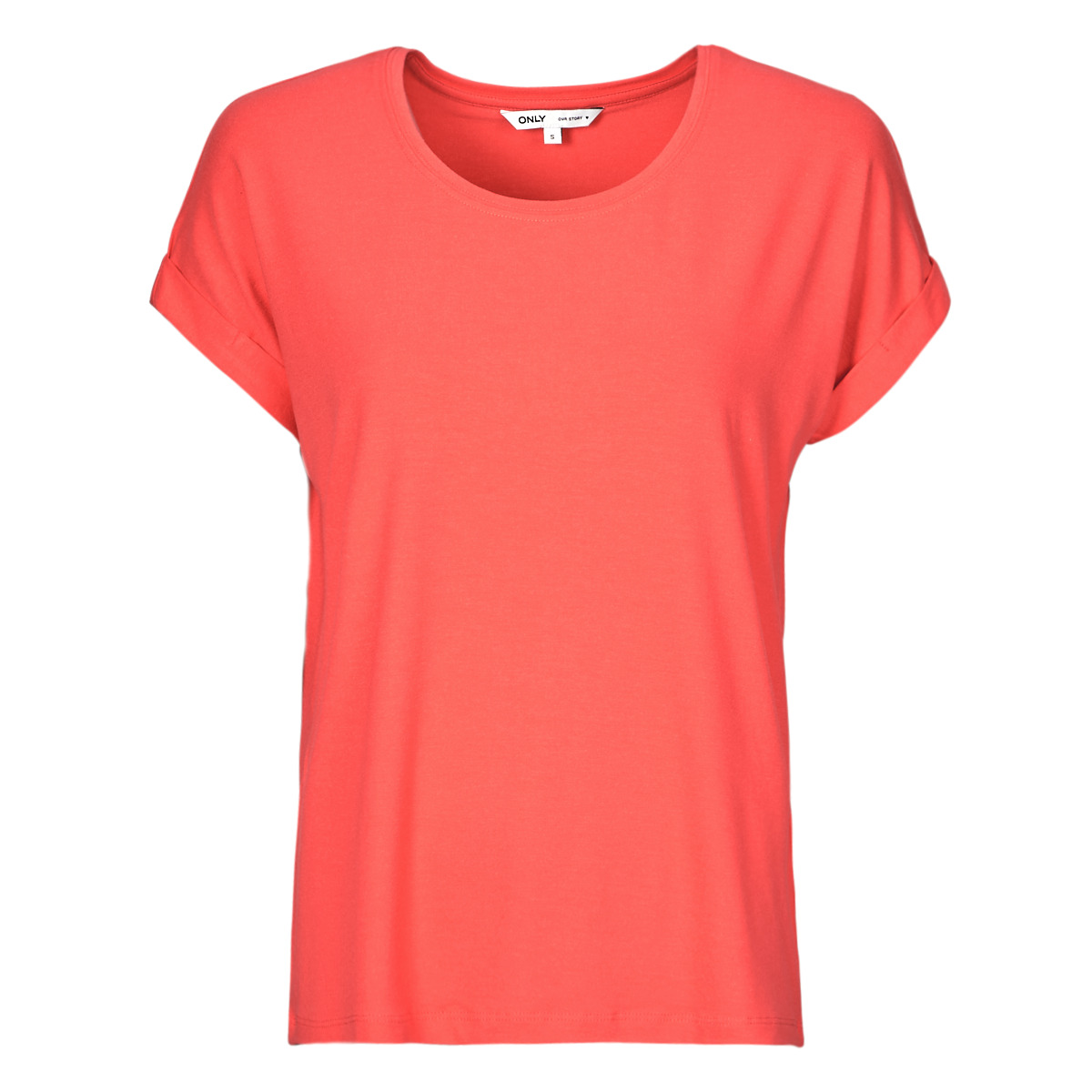 Υφασμάτινα Γυναίκα T-shirt με κοντά μανίκια Only ONLMOSTER Red