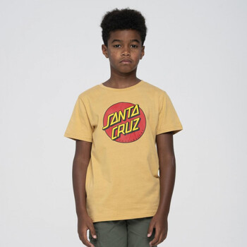 Υφασμάτινα Παιδί T-shirts & Μπλούζες Santa Cruz Youth classic dot t-shirt Beige