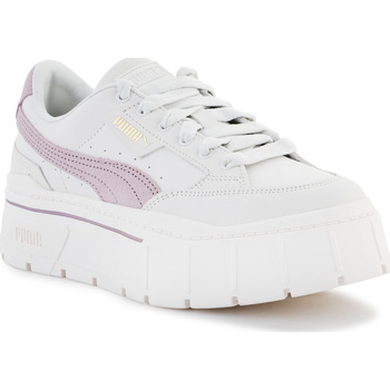 Παπούτσια Γυναίκα Χαμηλά Sneakers Puma Mayze Stack Premium Whisper White Lilac 384421-01 Άσπρο