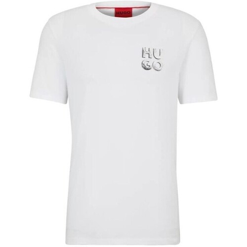 Υφασμάτινα Άνδρας T-shirt με κοντά μανίκια BOSS 50508944 DETZINGTON 241 Άσπρο